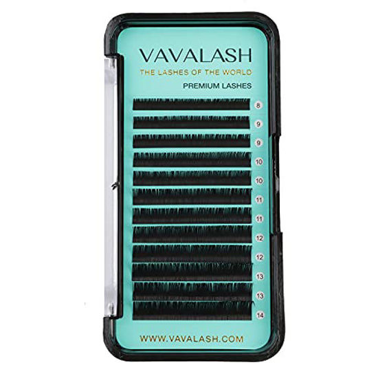 Picture of Eyelash Extensions 0.07 D Curl 16mm Lash Extensions Supplies Individual Lashes Premium Silk Volume & Classic Lash Soft Matte Dark Professional Eyelashes Extension (0.07-D-16mm)