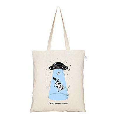 Picture of EcoRight Canvas Tote Bag for Women | Eco-Friendly Cute Tote Bags Aesthetic | Reusable Canvas Grocery Shopping Bag, Book Tote