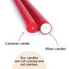 Picture of CANDWAX 8 inch Taper Candles Set of 4 - Dinner Candles Dripless - Tall Candles Long Burning Perfect for Dinner, Party or Wedding Candles Decor - Purple Candles