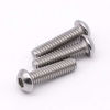 Picture of 5/16-18 x 2-1/2" Hex Socket Button Head Cap Screws Bolts 10 PCS, Allen Socket Drive, 304 Stainless Steel 18-8, Bright Finish, Full Machine UNC Threads