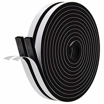 Solid Neoprene Black Rubber Strip 1 1/2 Wide x 13/64 Thick x 16 feet Long
