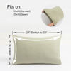 Picture of 2-Pack Stretch Pillow Cases - Jersey Knit & Envelope Closure Pillowcases with Ultra Soft T-Shirt Like Polyester Blend - Suitable for Queen or Standard Size Set of 2, Sage Green
