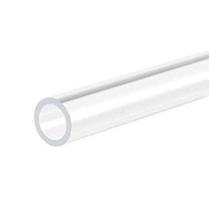Picture of MECCANIXITY Acrylic Pipe Rigid Round Tube Clear 10mm ID 14mm OD 305mm for Lamps and Lanterns,Water Cooling System