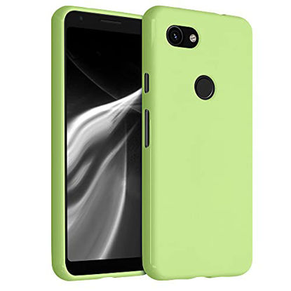 Picture of kwmobile TPU Case Compatible with Google Pixel 3a - Case Soft Thin Slim Smooth Flexible Phone Cover - Tomatillo