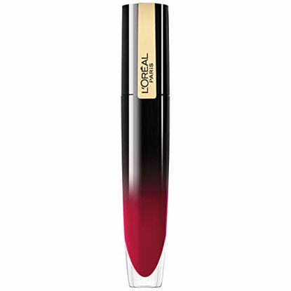 Picture of L'Oreal Paris Makeup Brilliant Signature Shiny Lip Stain, High Impact Glossy/Shiny Finish with a Lightweight Feel, Be Powerful,  0.21 fl. oz.