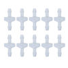 Picture of 10 Pack 1/4 inch Plastic Check Valve, One Way Barb Hose Inline Non Return For Fuel, Oil, Water, Air (1/4 inch)