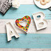 Picture of Coffeezone Name Plates Small Letter Dishes for Candy and Nuts, Home Decoration for Party (Letter A)