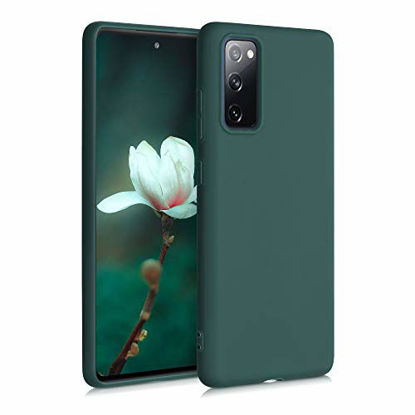 Picture of kwmobile TPU Case Compatible with Samsung Galaxy S20 FE - Case Soft Slim Smooth Flexible Protective Phone Cover - Moss Green