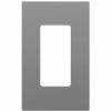 Picture of ENERLITES Grey Screwless Decorator Wall Plate Child Safe Outlet Cover, Size 1-Gang 4.68" H x 2.93" L Switch cover, Unbreakable Polycarbonate Thermoplastic, SI8831-GY, Glossy, Gray