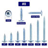 Picture of #8 x 5/8" Wood Screw 100Pcs Alloy Steel Standard Thread Truss Head Fast Self Tapping by SG TZH