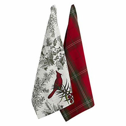 Picture of DII 5076 Holiday Botanical Dishtowel, S/2, 2 Piece