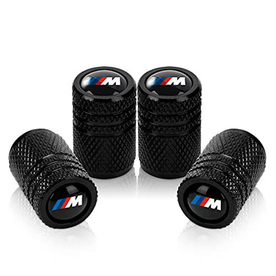 Tire Valve Stem Caps,Metal Air Valve Cap,Wheel Stem Caps Compatible with BMW X1 X3 M3 M5 X1 X5 X6 Z4 3 5 7 Series Logo Styling Decoration Accessories,4 Pcs 