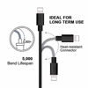Picture of RoFI Phone Charger Cable, [2Pack 2 Feet] Nylon Braided Fast Charging USB Cord 0.6M Compatible Phone X 8 8 Plus 7 7 Plus 6s 6s Plus 6 6 Plus 5 5S 5C SE Air Mini and Car Display (Blue)