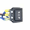 Picture of IndusTec Wired 20A 12V - DC Motor Polarity Reversing Rocker 3 Position DPDT Momentary Automatic Reset Switch (On)-Off-(On) 6 Pin DPDT Double Pole Double Throw