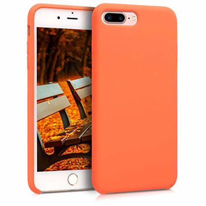 Picture of kwmobile TPU Silicone Case Compatible with Apple iPhone 7 Plus / 8 Plus - Slim Protective Phone Cover with Soft Finish - Orange
