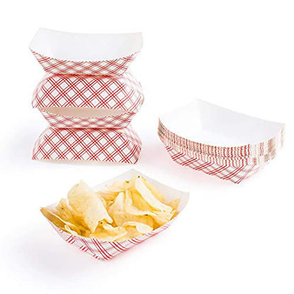 Picture of 2 Lb. Disposable Paper Food Tray 50 ct. by JDRD