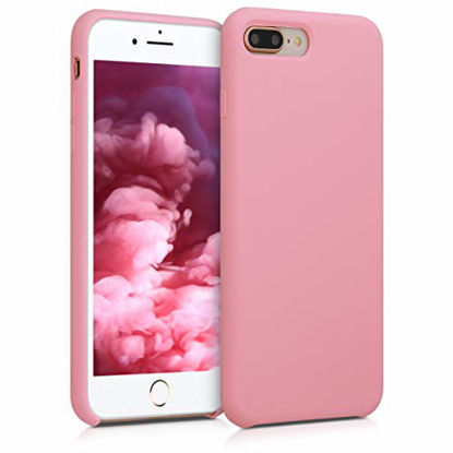 Picture of kwmobile TPU Silicone Case Compatible with Apple iPhone 7 Plus / 8 Plus - Soft Flexible Rubber Protective Cover - Light Pink
