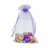 Picture of 100Pcs Organza Bags 3x4 inches Light Purple Organza Gift Bags Small Mesh Bags Drawstring Gift Bags Christmas Drawstring Organza Gift Bags (3x4" inches Light Purple)