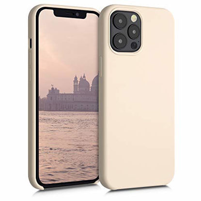 Picture of kwmobile TPU Silicone Case Compatible with Apple iPhone 12 Pro Max - Soft Flexible Rubber Protective Cover - Buttercream