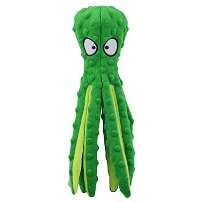 Picture of D KING D KING Octopus Squeaky Dog Toy, Puppy Teething Toys,Interactive Outdoor Dog Toys,Plush Toy for Small Medium Dog (Green)