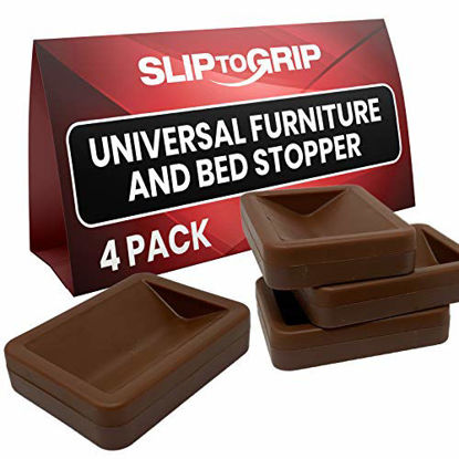 Picture of SlipToGrip Bed and Furniture Stopper (4, Brown)