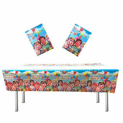 Picture of 2Pack Family Tablecloth for Family Table Cover Party Supplies Decorations (70" x 42")