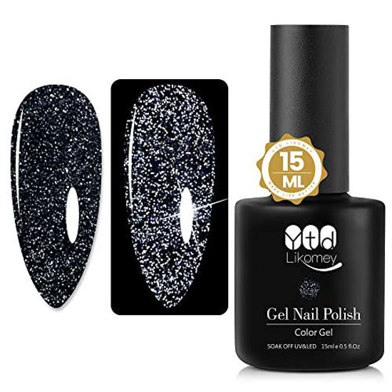 WUXICHEN Diamond Super Glitter Gel Nail Polish 8 Colors Set Bright for Nail  Art Design 5ml - Walmart.com
