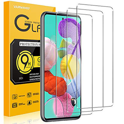 Picture of [3 Pack] for Samsung Galaxy A51 5G/4G Screen Protector,9H Hardness Tempered Glass Film,with 2.5D Edge Protection,HD Clear [Anti-Scratch] [Bubble Free] Easy Installation