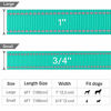 Picture of FunTags 6FT Reflective Dog Leash with Soft Padded Handle for Training,Walking Lead for Medium & Small Dogs,3/4 Inch Wide,Turquoise
