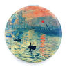 Picture of Compact Mirror Magnifying Makeup Mirror Pink Pocket Mirror Vintage Small Gifts for Women Claude Monet Art Prints Sunrise Artistic Makeup Gift