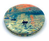 Picture of Compact Mirror Magnifying Makeup Mirror Pink Pocket Mirror Vintage Small Gifts for Women Claude Monet Art Prints Sunrise Artistic Makeup Gift