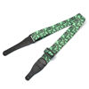 Picture of Skull Green Guitar Strap - Cool Nylon Strap with Ties for Electric & Acoustic, Bass Guitars