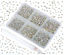 Picture of Bymitel 7200 Pieces 6 Mixed Sizes Glue Fix on  Glass Rhinestones Round Crystal Gems Flatback for DIY Jewelry Making with one Picking Pen(6-Sizes 7200PCS, Clear Crystal)