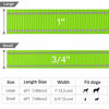 Picture of FunTags 6FT Reflective Dog Leash with Soft Padded Handle for Training,Walking Lead for Medium & Small Dogs,3/4 Inch Wide,Green