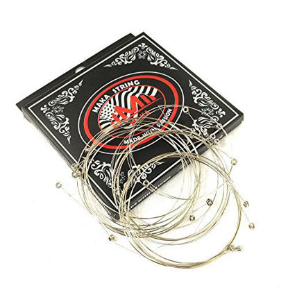 Picture of 20-Pack Economy Single Acoustic Guitar Strings Bulk .011 High E (Custom Light) 11 Gauge, Individual Packed
