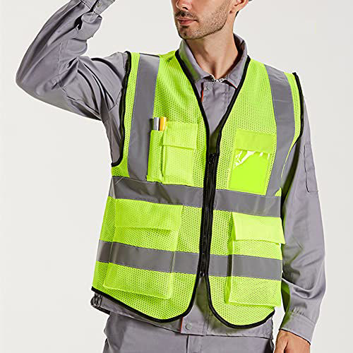 GetUSCart XIAKE Mesh Safety Vest High Visibility Reflective Vest with