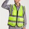Picture of XIAKE Mesh Safety Vest High Visibility Reflective Vest with Pockets and Zipper, Meets ANSI/ISEA Standards,Yellow,X-Large