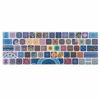 Picture of SANFORIN Keyboard Cover for MacBook Pro 13 and 15 Inch with Touch Bar (Model: A2159, A1989, A1990, A1706, A1707), Silicone Skin Protector with Individuality Design, Bohemian