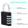 Picture of 2 Pack Combination Padlock - 4 Digit Combination Lock for Gym, Sports, School, Employee Locker, Outdoor, Fence, Hasp and Storage