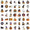 Picture of 100 Pcs Halloween Stickers, Cute Pumpkin Stickers for Teens Kids Adults, Funny Waterproof Vinyl Stickers for Water Bottles Laptop Skateboard Computer