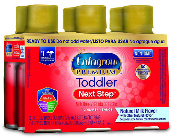 Picture of Enfagrow Premium Toddler Next Step, Natural Milk Flavor - Ready to Use Liquid, 8 fl oz (6 Count)
