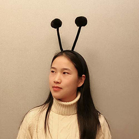 insect props with bendable plush pom pom bopper snail ant CHEU antenna headband costume as bee 