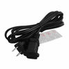 Picture of 6FT(1.8M) Polarized US 2-Prong Male-Female Extension Power Cord Cable, 2 Outlet Extension Cable Cord US AC 2-Prong Male/Female Power cable10A/125V,Nema 1-15P to 1-15R Cable Polarity