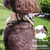 Picture of Adjustable Plaid Dog Bandanas,1PC Soft Washable Cotton Triangle Bib Kerchief Scarfs for Small Medium Large Dogs and Cats (Khaki, Large)