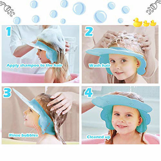 READY STOCK PC Adjustable Baby Shower Protection Shield Cap Hat Shampoo Wash  Hair Shield Cute Cartoon Shopee Malaysia Shower Cap For Kidsbaby  Waterproof Shampoo Hat For Kids Hair Washing Protect Ears 