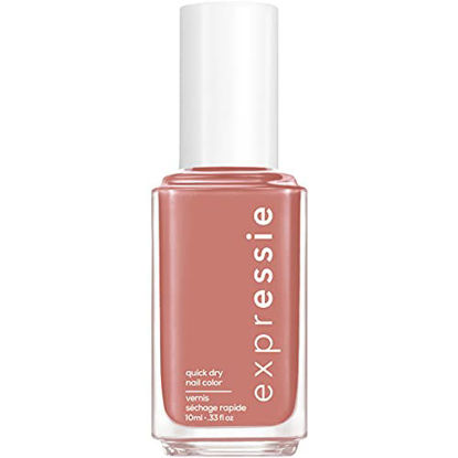 Picture of Essie expressie quick-dry nail polish, one step color and shine, dusty pink brown nail polish, cream finish, remote friends, 0.33 fl. oz.