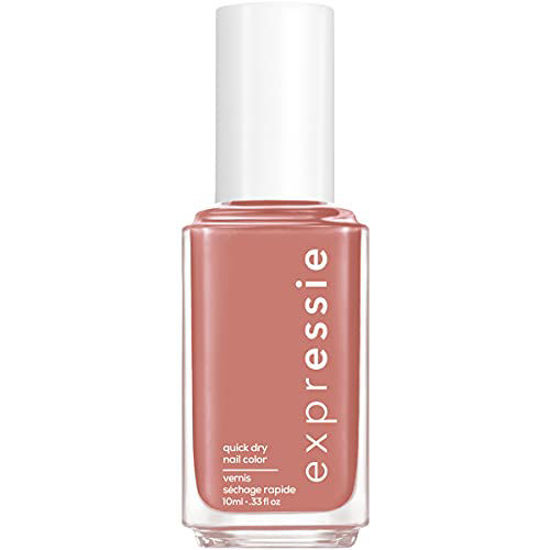 Picture of Essie expressie quick-dry nail polish, one step color and shine, dusty pink brown nail polish, cream finish, remote friends, 0.33 fl. oz.