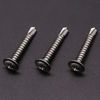 Picture of Stainless Steel Wafer Head Self Drilling Screws #8 x 1-1/2" (3/8" to 3-1/2" Lengths Available) 100 PCS, Phillips Drive Self Tapping Screws Sheet Metal Screws, Full Thread