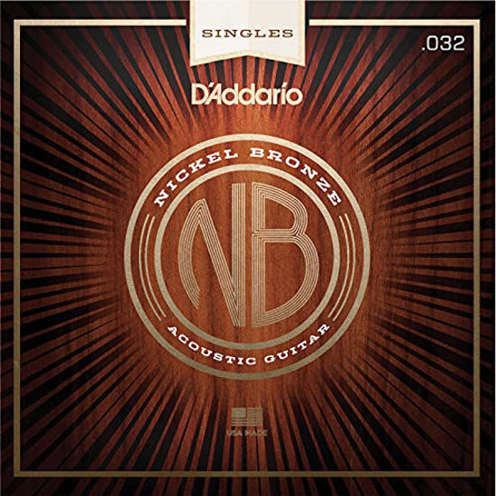 Picture of D'Addario NB032 Nickel Bronze Wound Acoustic Guitar Single String