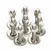 Picture of 1/4-20 x 1-1/2" Hex Head Cap Screws Bolts and Nuts, Flat Washers, Spring Washers, Stainless Steel 18-8 (304), 10 Sets